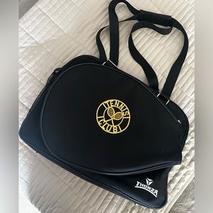 Tennis Bag 🎾👟, Black w/ Added Embroidery Patch “Tennis Club”, Thorza Brand